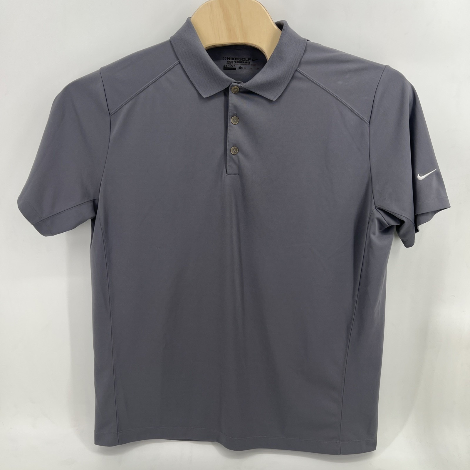Nike Polo Shirt Mens Xl Gray Golf Tour Performance